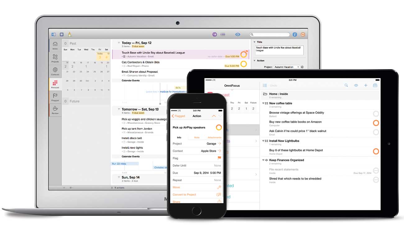 Omnifocus is a high-powered checklist software for businesses to easily integrate with other development tools.