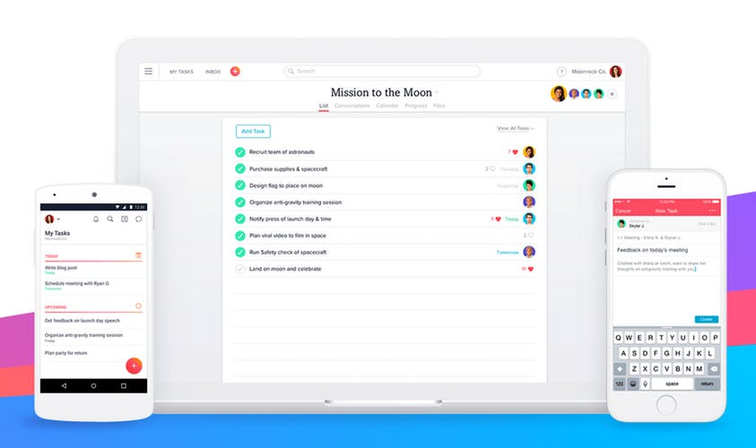 Asana is a hybrid between project management software and a GTD app.
