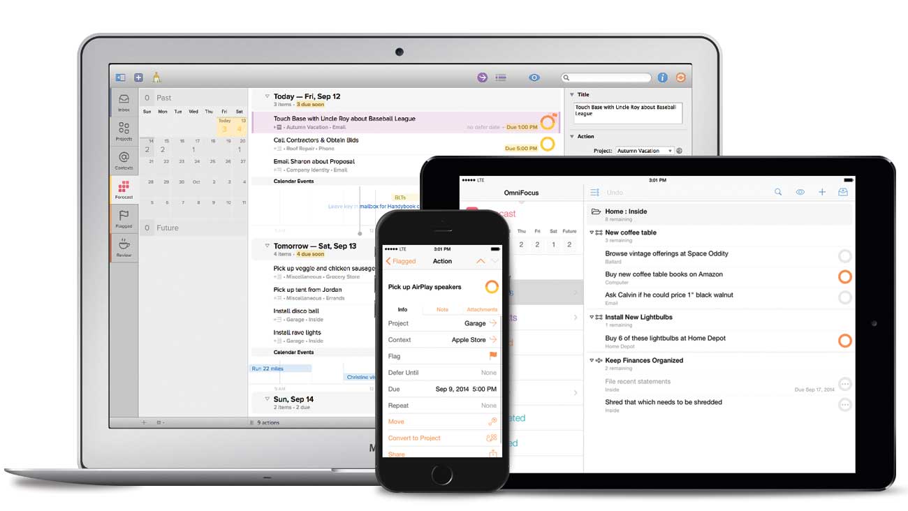 Omnifocus is a high-powered checklist software for businesses to easily integrate with other development tools.